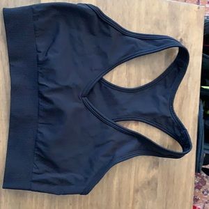 Lululemon ebb to train v neck sports bra black